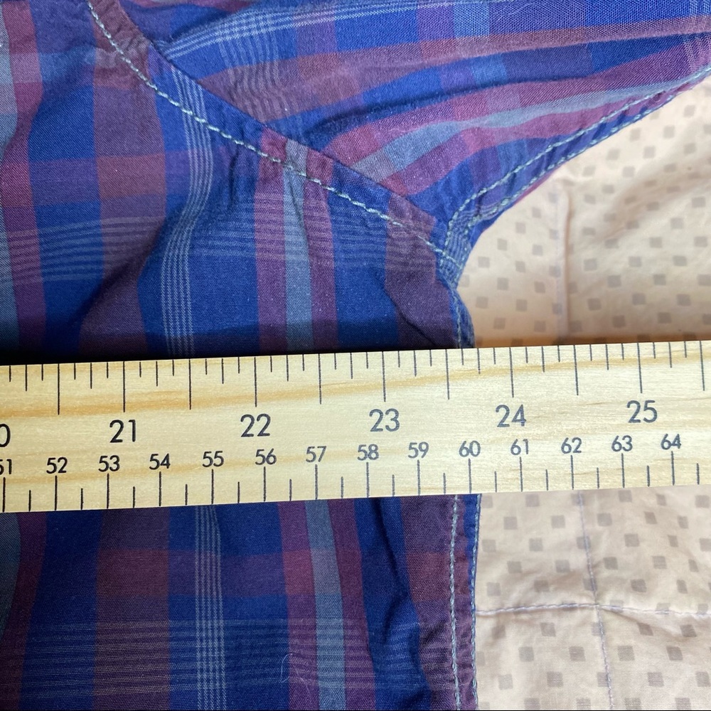 INC Men’s Shirt Western Snap Multi-Colour Plaid Size X-Large - Picture 8 of 10